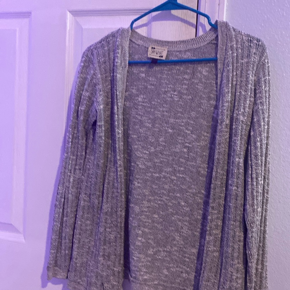 Gray cardigan girls